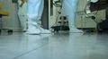 Operation. Surgical table. implantation Foto