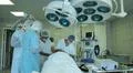 Operation. Surgical table. implantation Photo