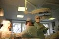 Operation. Surgical table. implantation Photo