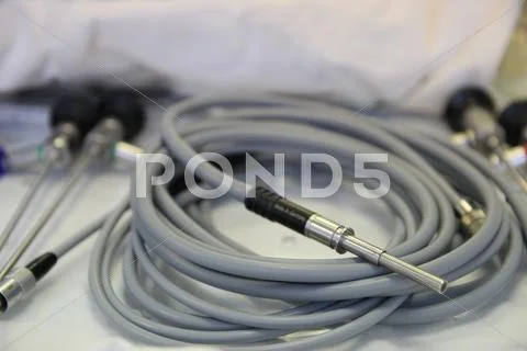 Operation. Surgical table. implantation Stock Photos