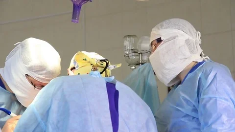Operation: Vascular Surgery. A real surgical operation in progress. Stock Footage 81072161