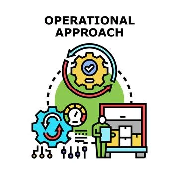 Operational approach vector concept illustration Stock Illustration