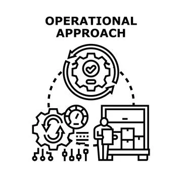 Operational approach vector concept illustration Stock Illustration
