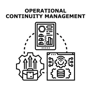 Operational continuity management planning for business resilience Stock Illustration