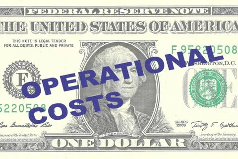 Operational Costs - financial concept Stock Illustration