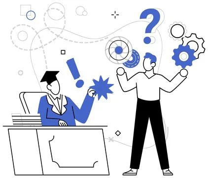 Operational efficiency. Improvement is constant companion on journey toward.. Stock Illustration