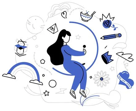 Operational efficiency. Optimization is sculptor molding success from raw m.. Illustrazione stock