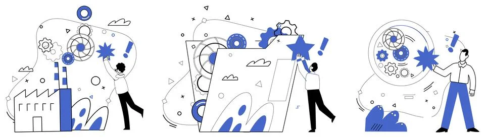 Operational efficiency. Strategically effective businesses leverage operati.. Stock Illustration