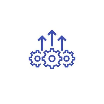Operational excellence, efficient operation icon Stockillustratie