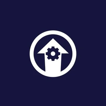 Operational excellence, efficient production icon イラスト素材