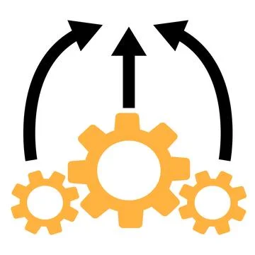 Operational excellence icon. Optimize technology sign. Operational production Stock Illustration