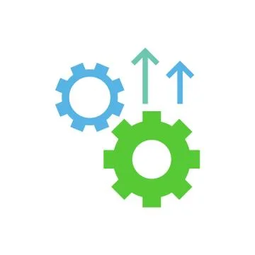 Operational excellence vector logo design template Stock Illustration