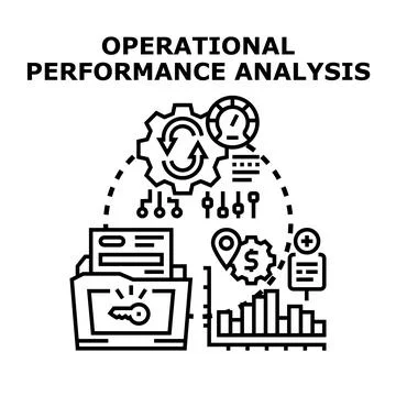 Operational performance analysis concept optimizing business success イラスト素材