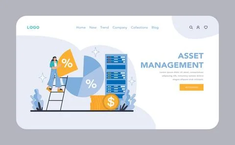 Operational processes and technologies concept. Flat vector illustration. Illustrazione stock