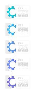 Operational processes infographic chart design template Illustrazione stock