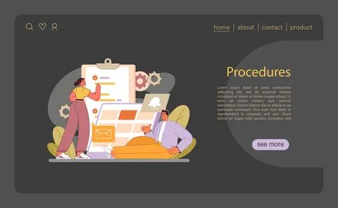 Operational Workflow Optimization concept. Streamlining tasks for business Stock Illustration
