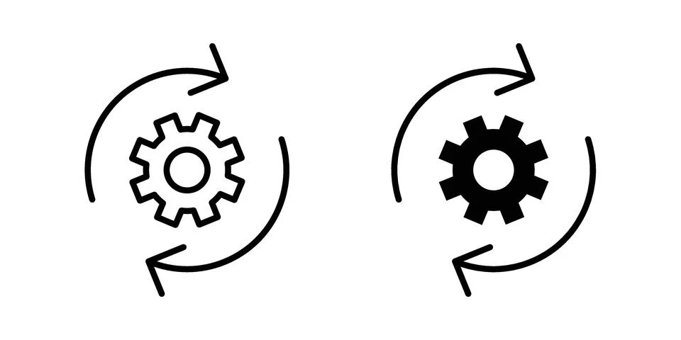 Operations icon Illustration set. Vector Eps10 for apps Stock Illustration