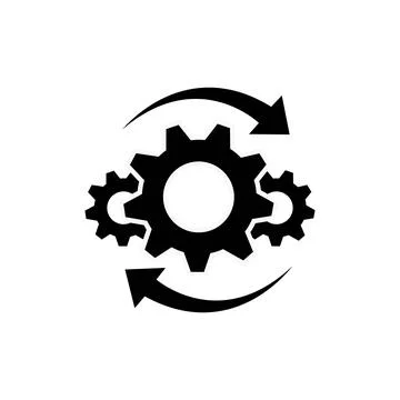 Operations line icon isolated on white background. Vector illustration Stock Illustration