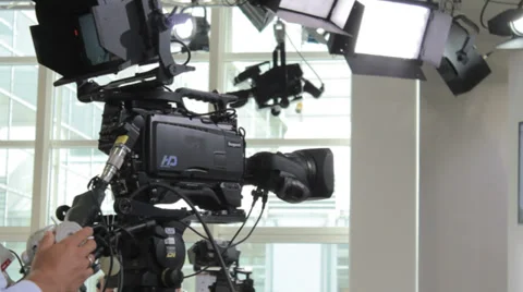 Operator broadcast Video stock 32037987