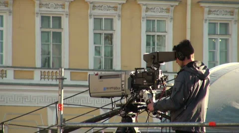 The operator of the camera Vídeos de archivo 5091492