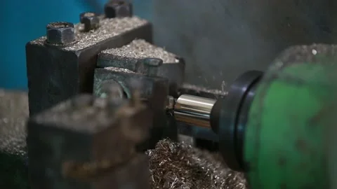 Operator of cnc change the parameters of machine-tool Stock Footage 151251211