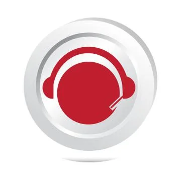 Operator, contact sign button icon Stock Illustration