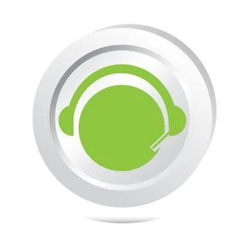 Operator, contact sign button icon 스톡 일러스트