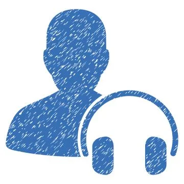 Operator Grainy Texture Icon Illustrazione stock