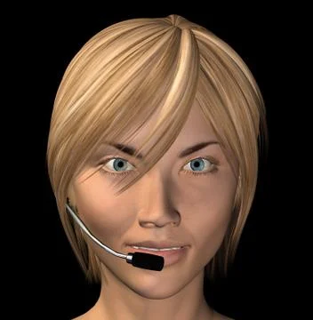 Operator headset Stock Illustration