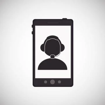 Operator  icon design Stock Illustration