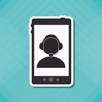 Operator  icon design Illustrazione stock