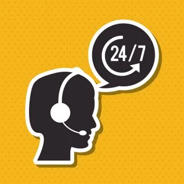Operator  icon design Illustrazione stock