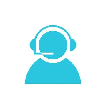 Operator icon, symbol, worker avatar, person Illustrazione stock