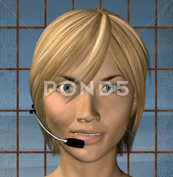 Operator Stock Illustration
