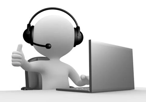 Operator Stock Illustration