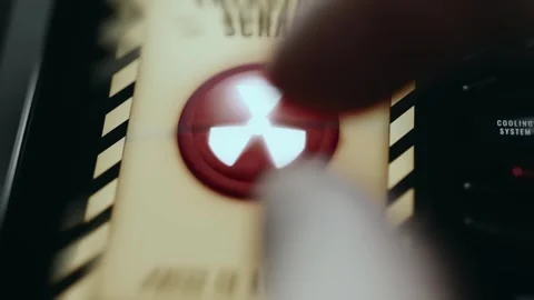 Operator Pressing Emergency SCRAM Button Stock Footage 338335500
