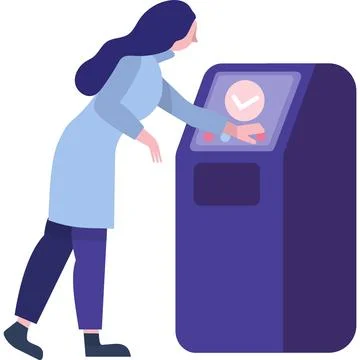 Operator at work vector AI security control icon Stockillustratie