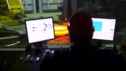 Operators of the metal  Stock Footage 72395102