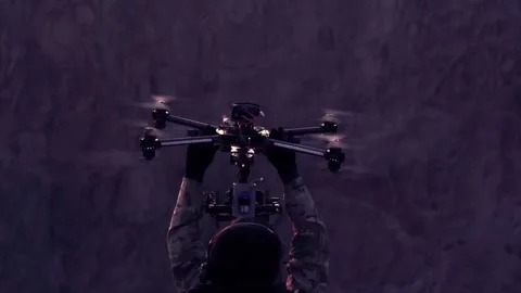 Operators of the Research UAV 4K TZ Stock Footage 282364411