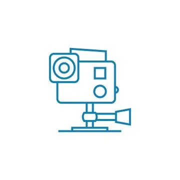 Operator's work linear icon concept. Operator's work line vector sign, symbol Stock Illustration