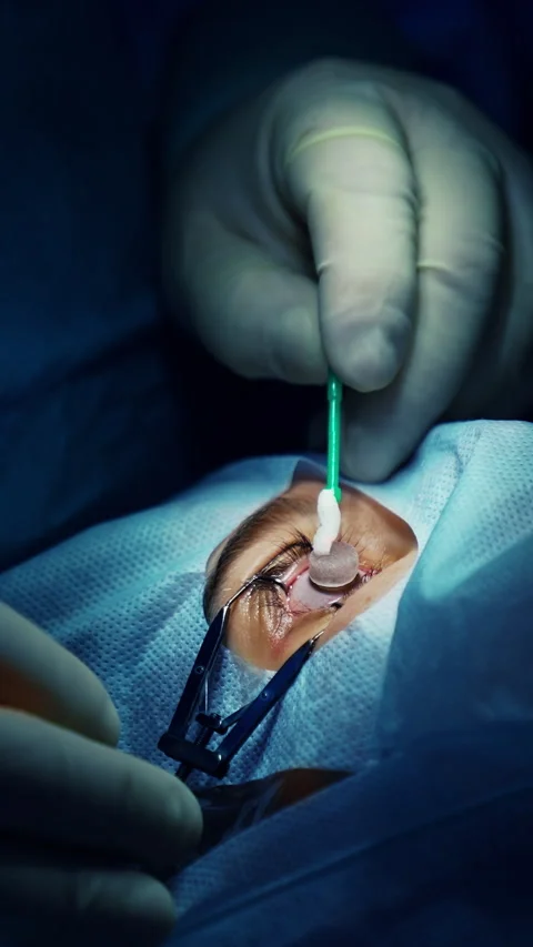 Ophtalmology eye correction technology. Modern laser medical correction. Stock Footage 317939927