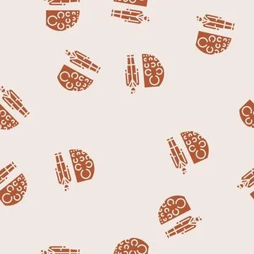 Ophthalmic technician eye chart glyph seamless pattern Stock Illustration