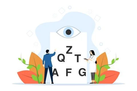 Ophthalmologist concept Illustrazione stock