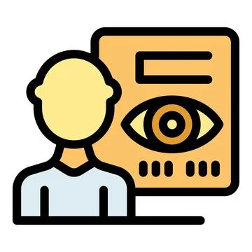 Ophthalmologist showing eye test chart for vision examination Stock Illustration