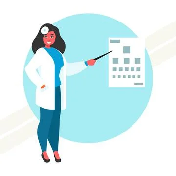 Ophthalmologist-vector Stock Illustration