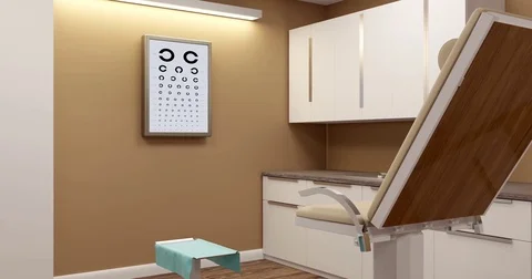 Ophthalmologist's office 스톡 동영상 75797428