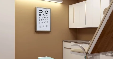 Ophthalmologist's office Stock Footage 75797574