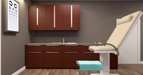 Ophthalmologist's office Stock Footage 75797605