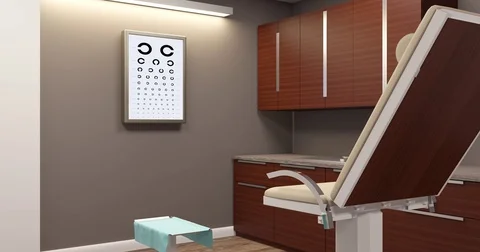 Ophthalmologist's office Stock Footage 75797648