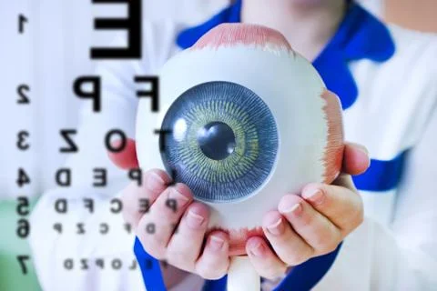 Ophthalmology oculus sample closeup Stock Photos